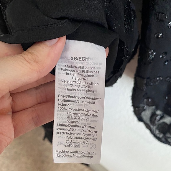 J. Crew Black V-Neck Blouse - Picture 9 of 15